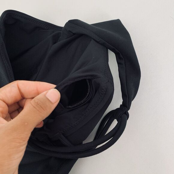 Abercrombie Fitch YPB SculptLux Romper XS One Shoulder Black Stretch Athletic - Picture 6 of 11